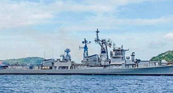 INS Rana arrives at the Port of Trincomalee